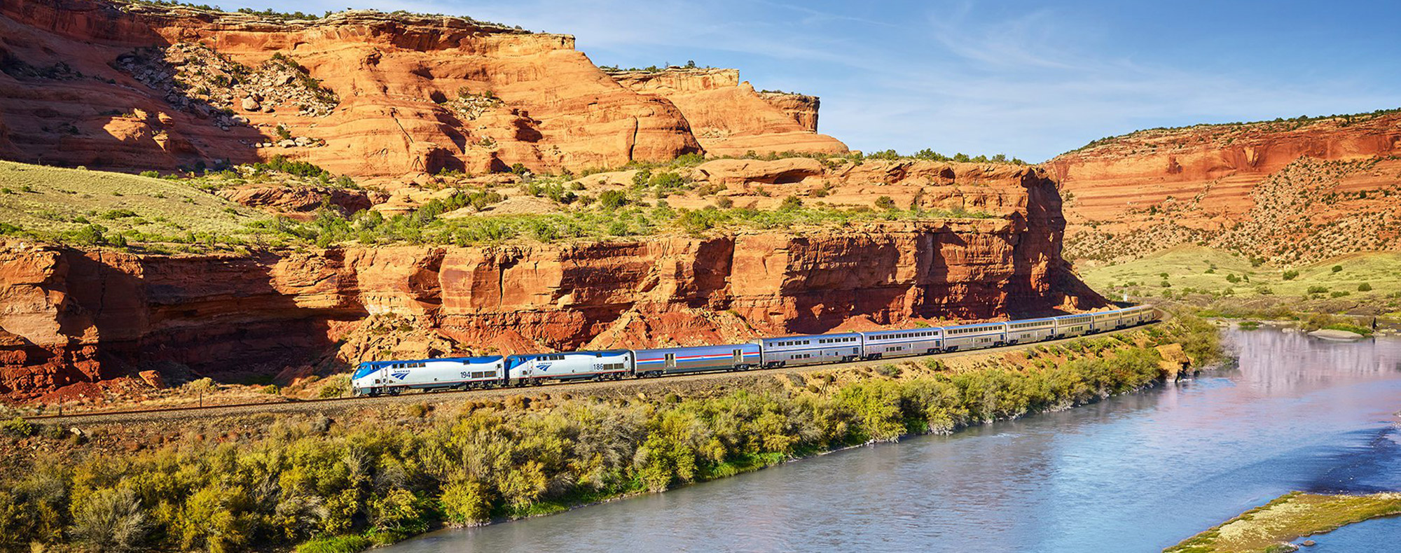 California Zephyr River Scenic View